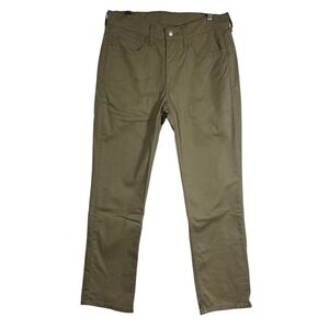 Levi's 514 32x30 Men's Straight Fit Jeans Tan Khaki Brown Stretch Cotton Twill